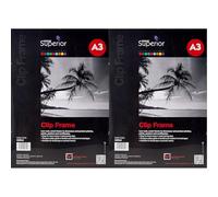 Sseco Clip A3 Clipframe, Clear (Pack of 2)
