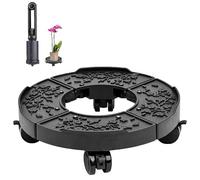 SSEHCWAN Plant Caddy with Wheels, Adjustable 10.23-13.7 Inch Rolling Plant Stand Plant Roller Tray with Lockable Casters for Flower Pot Outdoor Indoor