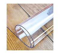 SSFMSF Transparent Plastic Tablecloth PVC Material Table Protective Film, Waterproof, Oil-Proof, Stain-Proof, Durable, Customizable Size and Shape.1mm- 35x85cm