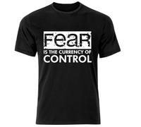SSGTCKFM Fear is The Currency of Control Conspiracy Anti T Shirt Black