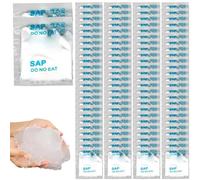 Ssguopte 100Pcs Urine Solidifier and Deodorizer Absorbent Poo Gel Portable Toilet Powder with Water-Soluble Package Bag Emergency Toilet Waste Pee Gel