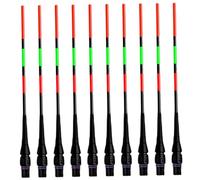 Ssguopte 10Pcs Lighted Bobbers for Night Fishing, LED Colour Changing Fishing Floats, Bright & Waterproof for River or Pond, Not Include Battery