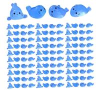 Ssguopte 120Pcs Mini Resin Animals, Glow in The Dark Seal Pup Mini Figurines Bulk for Miniature Fairy Garden Micro Landscape Aquarium Fish Tank Decoration