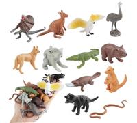 Ssguopte 12Pcs Animal Figures Set for Toddlers, Realistic Australian Animal Toys, Educational Cognitive Toys for Children & Desktop Decoration