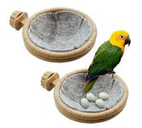 Ssguopte 2PCS Bird Nest for Cage, 4.5 Inches Detachable Parakeet Canary Nest with Felt
