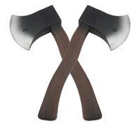 Ssguopte 2Pcs Fake Axes 11x4.9 Realistic Foam Axe Hatchet Halloween Costumes for Halloween Costume Party