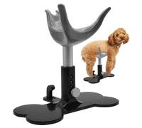 Ssguopte Adjustable Dog Grooming Support Stand Silicone 5.7 to 7.3 Inch Height Keeps Dogs Standing for Bathing Trimming Fits Large Small Dogs Grey