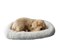 Ssguopte Breathing Stuffed Animal Sleeping Dogs on Pad Realistic Breathing Dog, Interactive Plush, Battery Operation Realistic Puppy for Kids Children, Golden