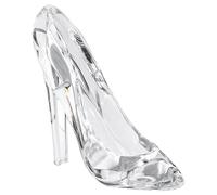 Ssguopte Cinderella Glass Slipper Acrylic Crystal High Heels Shoes Ornament Crystal Shoe Decorative Womens High Heels for Wedding and Birthday