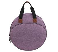 Ssguopte Cross Stitch Storage Large Capacity Purple Sewing Embroidery Bag with Zipper & Handle Embroidery Storage Bag for Hoops, Charts and Threads