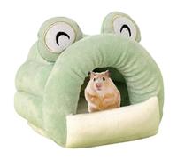 Ssguopte Guinea Pig Hideout Insulation Washable Winter Hamster Bed Cozy Cute Hamster Hideout for Small Pet, Ferret, Chinchilla, Bunny Medium 6.3x5.1x5.1in