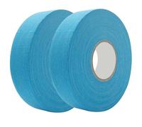 Ssguopte Hockey Tape 2 Roll 1in x 82ft Highly Sticky Sky Blue Hockey Stick Tape Non-slip Waterproof Imitation Cotton Grip for Training & Competition