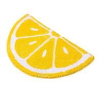 Ssguopte Lemon Bathroom Rug, 19.7 x 31.5 Inch, Yellow, Soft, Non-Slip, Easy Care, Fruit Pattern, Casual