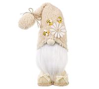 Ssguopte Premium Gnome Plush 15x3.5x3 Inch Stuffed Gnomes with Bees & White Daisy Self-Standing Gnome Stuffed Animal Adorable Gnome Decor for Home, Farm, Bee Festival