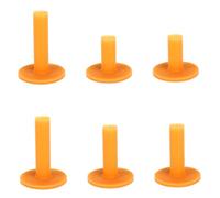 Ssguopte Rubber Golf Tees 6Pcs 1.7in/2.4in/2.8in Unbreakable Golf Tees with Flat Head Portable Replacement Stable for Training & Games