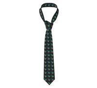 SSGVLPTO Dark Northern Lights Print print Men's Wedding Tie, Formal Fashion Tie, Suitable for Groom, Best Man, Business Trip, Black, One Size