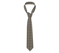 SSGVLPTO Lovely husky print Men's Wedding Tie, Formal Fashion Tie, Suitable for Groom, Best Man, Business Trip, Black, One Size