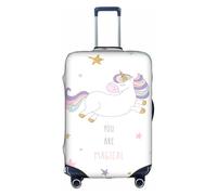 SSGVLPTO you are magical Printed luggage cover, luggage protection cover, wear-resistant luggage cover, White, L