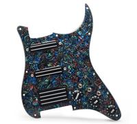 SSH-Coil Splitting Electric Guitar Pickguard Two Mini Humbucker + ONE 4 Coil Pickup High Output-(9K/9K/18K) Loaded Prewired Scratchplate (Abalone Pearl, SSH)