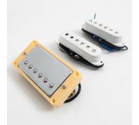 SSH Guitar Pickups for Fender ST Guitar Pickup Set, 4-Conductor Humbucker & Single Coil Pickups, Compatible with Stratocaster Style Electric Guitar, Coil Split Ready