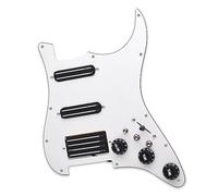 SSH High Output Loaded Prewired Scratchplate Coil Splitting 2 Humbucker With Coil Pickup Electric Guitar Pickguard (Color : Bk pickup)