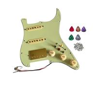 SSH Prewired Electric Guitar Pickguard Set, 3-ply Pickup Loaded High Output Alnico V Coil Split Single Coil Humbucker Pick-ups, ST Guitar Parts Replacement