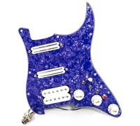 SSH Prewired Loaded Pickguard for Fender ST Guitar SSH Alnico 5 Humbucker Coil Split Prewired Pickguard Assembly with Enhanced Toggle Compatible with Stratocaster Electric Guitar Upgrade Kit