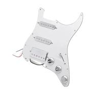 SSH Silver Pickups Guitar Prewired Loaded Pickguard for ST Electric Guitars Replacement Parts Electric Guitar Loaded Pickguard