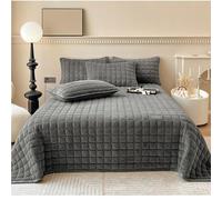 SSHFFDD Quilted Bedspread 2 Person Bed Cover Quilted 3 Piece Milk Velour Quilt Style Cover Versatile Bed Cover Lightweight Multifunctional Bed Throw with 2 Pillowcases(1,230x 250 cm)