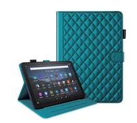 SsHhUu Case for Fire HD 10 (13th/11th Generation,2023/2021 Release),Elegant Premium PU Leather with Card Slot Pencil Holder,Auto Wake/Sleep,Folio Stand Smart Shockproof Cover for Women Men,Green