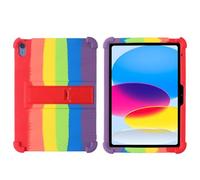 SsHhUu Case for iPad 10th Generation Case 2022, Full-Body Protective Case Soft Flexible Absorbent Shock Stand Cover for iPad 10th Gen 10.9 inch 2022, RainBow