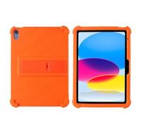 SsHhUu Case for iPad 10th Generation Case 2022, Full-Body Protective Case Soft Flexible Absorbent Shock Stand Cover for iPad 10th Gen 10.9 inch 2022, Orange
