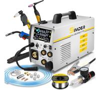 SSimder 6-in-1 MIG Welder & Plasma Cutter, 160A Gas/Flux Core/Lift TIG/Stick/Plasma Cutting Combo 240V Multiprocess Welder Welding Machine for Home DIY Outdoor Industrial Use