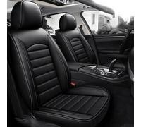 SSIMOO Car Seat Covers Full Set for Nissan X-Trail 5-Seats 2017-2020, Leather Car Seat Cushion Cover Front Rear Protectors Auto Waterproof Accessories,Black