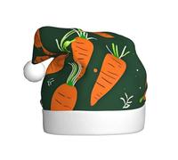 SSIMOO Happy Carrot Adult'S Fluffy Christmas Hat–festive Decoration Headwear For Parties And Holidays