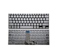 SSIMOO NEW Keyboard Non-backlit Compatible For ASUS Vivobook 14 X412 X412F X412FA X412U V4000D V4000U X409 A409M R424 V4000 V4000F Y406 Y406F kindly (Color : Silver)