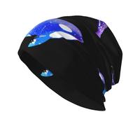 SSIMOO Orca Killer Whale Stylish Adult Knitted Cap-Stretchy Beanie Hat Without Brim,Perfect for Casual and Outdoors