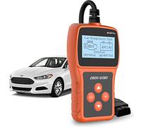 SSinaaes OBD2 Scanner Car Diagnostic Tool, OBDII Code Reader, Car Battery Tester, HD LCD Display Screen, for OBDII Protocol Vehicles After 1996 (Yellow)