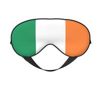SSIULUS Irish Flag Soft Eye Mask â€“ Comfortable Sleep Mask for Side Sleepers, Light Blocking, Relaxing Pressure-Free Eyemask, Black