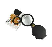 Ssiyiya 10X Mini Pocket Magnifier, Portable Folding Pocket Magnifying Glass Lens with Rotating Cortical Protective Cover, Pocket Magnifier Handheld Magnifier for Reading Inspection