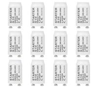 SSJkeji 12 Pieces Fluorescent Tube Starter S10 Starter longlife 4-80 watt 200-240V Starter for Fluorescent Light Single Switching of Fluorescent Tubes