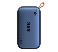 SSK 4TB SSD External Hard Drive up to 4000MB/s, USB4 40Gbps Portable SSD for Thunderbolt 4, External Solid State Drive for iPhone 15/16/17 Pro, Desktop, Laptop, Mac, Phone OTG, with LED Indicator