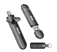 SSK 512GB External SSD up to 1000MB/s, USB 3.2 Gen 2 Dual Flash Drive, Portable Solid State Drive with Type-C & USB-A Memory Stick for iPhone 15/16/17 Series, Android, Windows, Mac