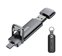 SSK External USB C SSD Flash Drive 512GB, Up to 550MB/s 2-in-1 Type C+ USB A USB3.2 Gen2 Solid State Thumb Drive, Memory Stick Data Storage for iPhone 15/PS4/PS5/Android Phone/Windows/Mac