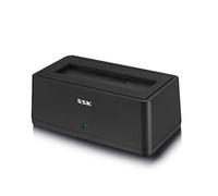 SSK USB 3.0 to SATA External Hard Drive Docking Station Enclosure Adapter for 2.5 & 3.5 Inch HDD SSD SATA, Super Speed up to 5Gbps, Support UASP no Drivers Needed(20TB Supports)