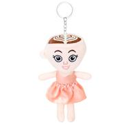 SSKHE 1 PC Ballerina Cappuccino Keychain - Italian Brainrot Toy | Cute Ballerina Doll Keyring for Daily Decoration, Party Favors & Fun Gifts