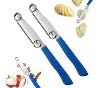 SSKHE 2 Pieces 3-in-1 Multifunctional Fruit Knife with Removable Spring, Magic Knives Fruit Paring Knife, Quick Cutting Knife, Fruit Paring Knife, Easy to Clean Vegetable Cutter for Fruit