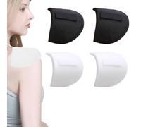 SSKHE 2Pairs Set-in Shoulder Pads,Breathable Sponge Pads,Foam Sponge Shoulder Pads,Sewing Shoulder Pads,Sponge Shoulder Pads for Women Men Blazer Suit T-Shirt