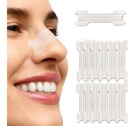 SSKHE 30 Count Invisible Nasal Strips,Magnetic Nasal Strips Breathe Easy Anti Snoring Devices,Nose Magnet for Breathing Upgraded Version (66mmx19mm)