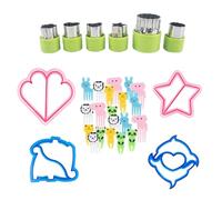 SSKHE 30PCS Sandwich Cutters Set,Bread Sandwich Cutter,Stainless Steel Fruit Shape Cutters,Foodies Sandwich Cutters,Animal bento Decorations,Childrens Cutters Set for Baking